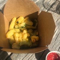 Vegetable tempura at Il Pakkero in Ashford