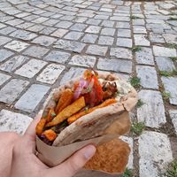 Indian Gyro at Mama Tierra - Acropolis in Athens