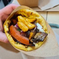 Greek Gyro at Mama Tierra - Acropolis in Athens