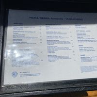 The Menue April 2023  at Mama Tierra - Acropolis in Athens