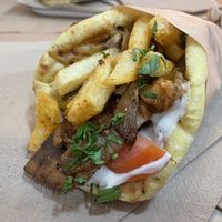 Mushroom Gyro  at Mama Tierra - Acropolis in Athens