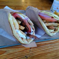 Greek Gyros and Falafel at Mama Tierra - Acropolis in Athens