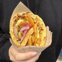 Chicken souvlaki  at Mama Tierra - Acropolis in Athens