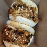 Jackfruit bao bans at Mama Tierra - Acropolis in Athens