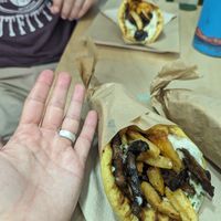 Greek gyro at Mama Tierra - Acropolis in Athens
