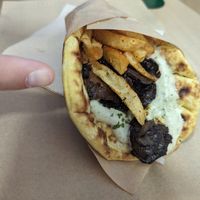 Indian souvlaki at Mama Tierra - Acropolis in Athens
