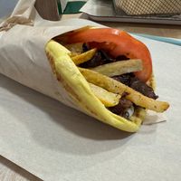 Greek Mushroom Gyros at Mama Tierra - Acropolis in Athens