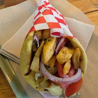The souvlaki at Mama Tierra - Acropolis in Athens