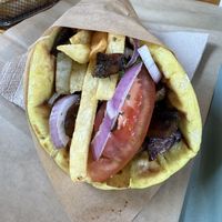 Mushroom gyro   at Mama Tierra - Acropolis in Athens