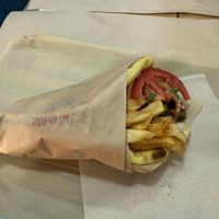 Greek Mushroom Gyro  at Mama Tierra - Acropolis in Athens