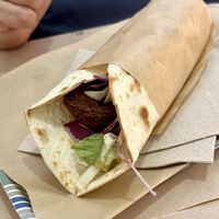 Falafel wrap  at Mama Tierra - Acropolis in Athens