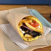 Greek Mushroom Gyros  at Mama Tierra - Acropolis in Athens