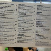 Menu in English   at Mama Tierra - Acropolis in Athens