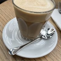 Decaf soy latte  at 601 Queen's Rd in South West London