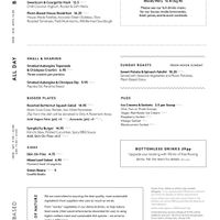 Plant based menu online  at 601 Queen's Rd in South West London