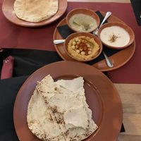 Starters of dips 😍  at Cairo in Caldas Da Rainha