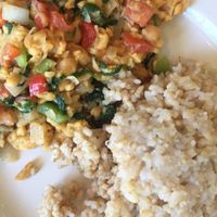 chickpea + brown rice (: at Mother's Market Kitchen in Brea