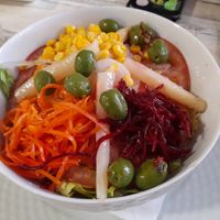 Ensalada vegana at A Ca la Capi in Almunecar