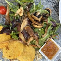 Polenta cakes at Café Schwarzenberg in Vienna