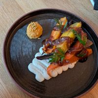 Carrot and cashew dish at plant. in Luzern