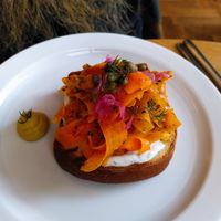 Smoked Carrot toast for brunch at plant. in Luzern