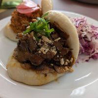 Teriyaki mushroom bao at plant. in Luzern