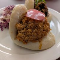 Smoked tofu bao at plant. in Luzern