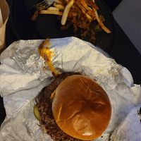 Burger at The Impossible Shop in Austin