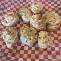 Vegan garlic cheese buns  at Ali Baba Pizza - Victoria in Victoria
