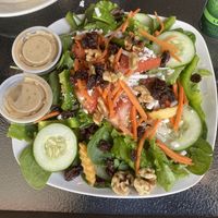 Salad 🥗 very good. Tahini dressing  at The Green Table in Palm Harbor