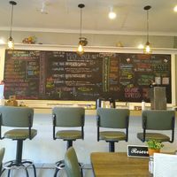 Menu counter at The Green Table in Palm Harbor