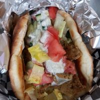 This gyro was so good! Vegan tzaziki at The Green Table in Palm Harbor