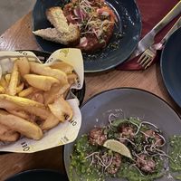 Dishes  at Oproer Brouwerij Biercafé in Utrecht