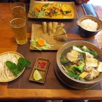 Lunch - the spring rolls had a peanut dip that came after the picture was taken! at Hello Vietnam in Coventry