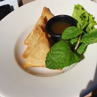 Veggie samosas at Asian Wok in Paris