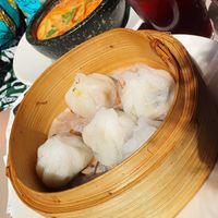 Steamed vegetable dumplings at Asian Wok in Paris