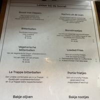 Menu  at Bloem in Ede