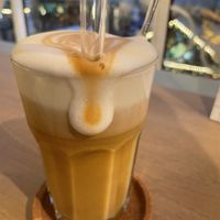Pumpkin spice latte   at LUSH Cafe in Munich