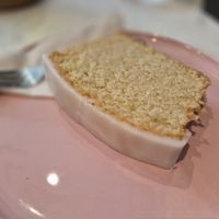 Lemon cake with a delicious lemony icing at LUSH Cafe in Munich