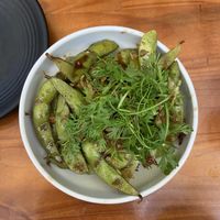 Edamame garlic & soy  at Bao Wow in Hanoi
