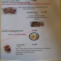 Vegan options (16.04.2022). at Gasthaus-Pension Sonnenhof in Ulrichsberg