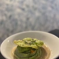 Pasta fresca rellena de boletus  at Oé Bistró in Leioa