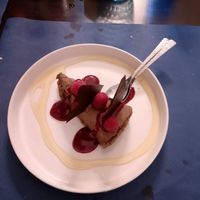 Delicious chocolate cake at Oé Bistró in Leioa