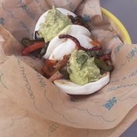 Bao vegetariano at Moana in Granada