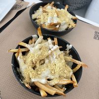 Truffle fries 😍  at Rhino Vegan Beat in Mykonos