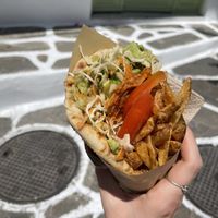 Guac gyros  at Rhino Vegan Beat in Mykonos