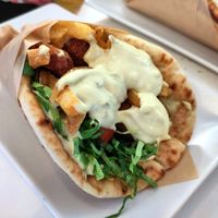 Nuggets gyros at Rhino Vegan Beat in Mykonos