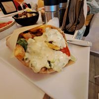 Chix soulvaki at Rhino Vegan Beat in Mykonos