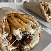 Black rhino wrap  at Rhino Vegan Beat in Mykonos
