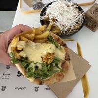 Delicious vegan food!  at Rhino Vegan Beat in Mykonos